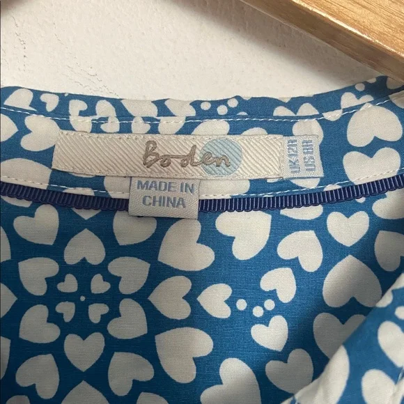 NWOT Boden Posy midi shirt dress in heart floral print - Picture 7 of 15